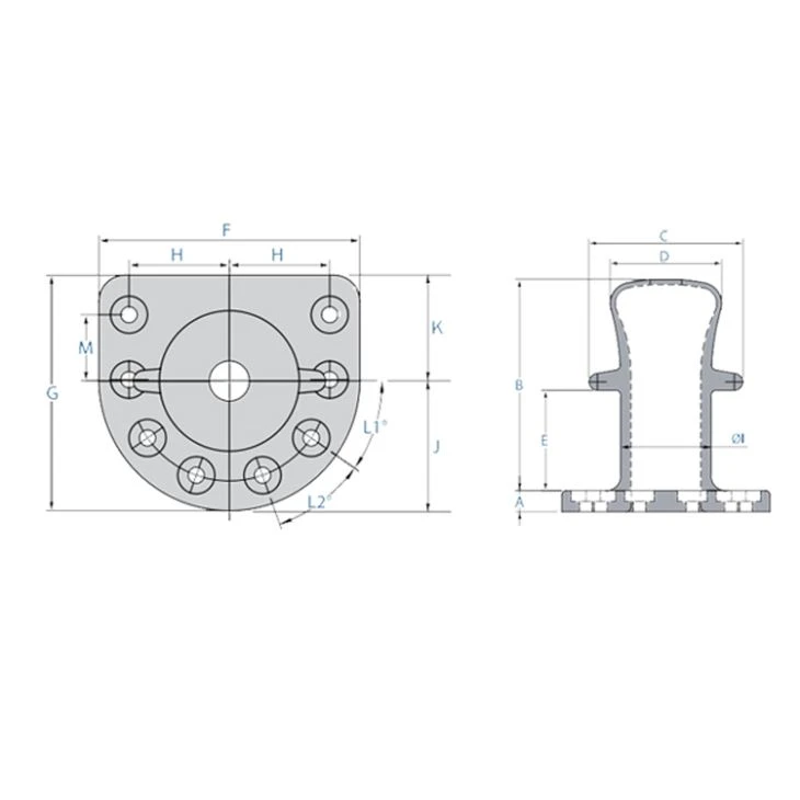 Kidney Type Marine Bollard 